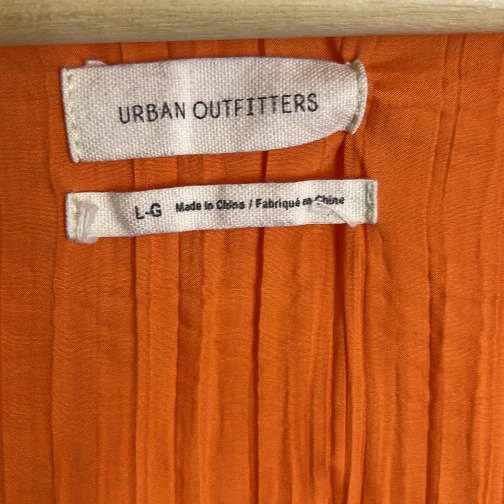 Urban Outfitters Orange Crinkle maxi dress L - Picture 5 of 6